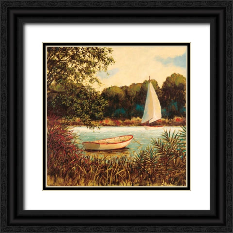 Quiet Mood  Black Ornate Wood Framed Art Print with Double Matting by Wiens, James