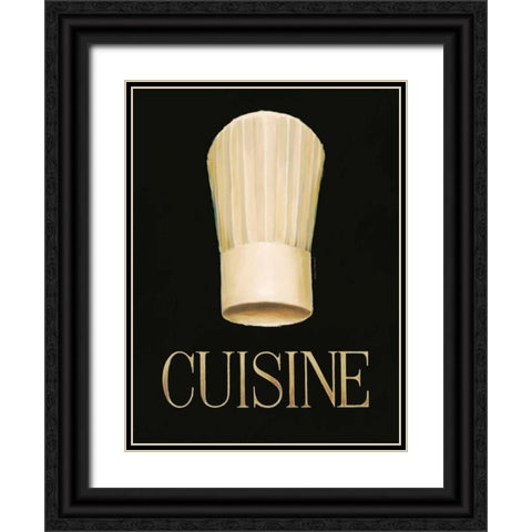 Gourmet Chef Black Ornate Wood Framed Art Print with Double Matting by Fabiano, Marco