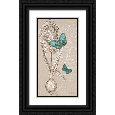 Hyacinth Bulb Black Ornate Wood Framed Art Print with Double Matting by Barrett, Chad