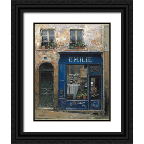 Emilie  Black Ornate Wood Framed Art Print with Double Matting by Hak, Chiu Tak