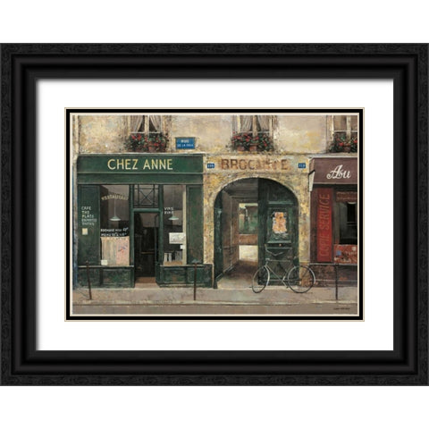 Chez Anne Black Ornate Wood Framed Art Print with Double Matting by Hak, Chiu Tak
