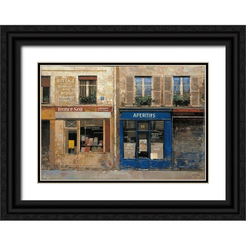 Aperitifs Black Ornate Wood Framed Art Print with Double Matting by Hak, Chiu Tak