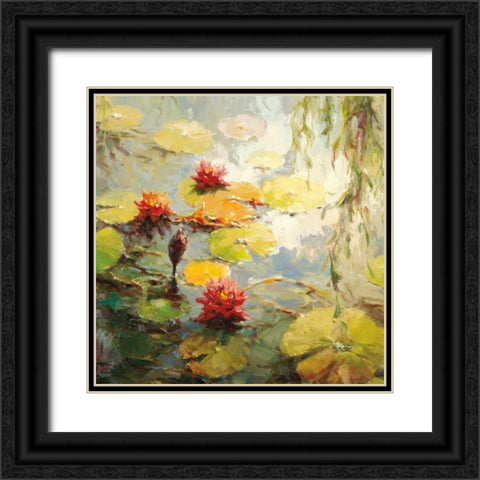 Still Reflections Black Ornate Wood Framed Art Print with Double Matting by Oxley, Vail