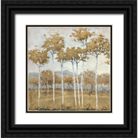 Autumns Gold 1 Black Ornate Wood Framed Art Print with Double Matting by Schultz McGannon