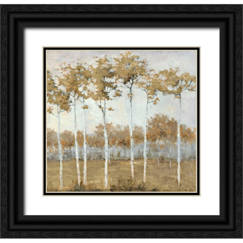 Autumns Gold 2 Black Ornate Wood Framed Art Print with Double Matting by Schultz McGannon