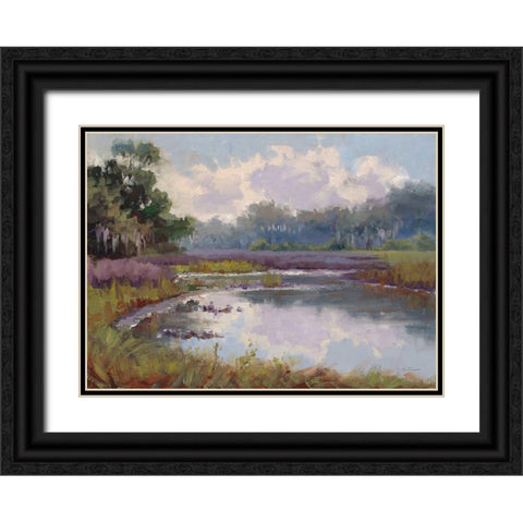 Countryside Hues Black Ornate Wood Framed Art Print with Double Matting by Schultz-McGannon, Jill