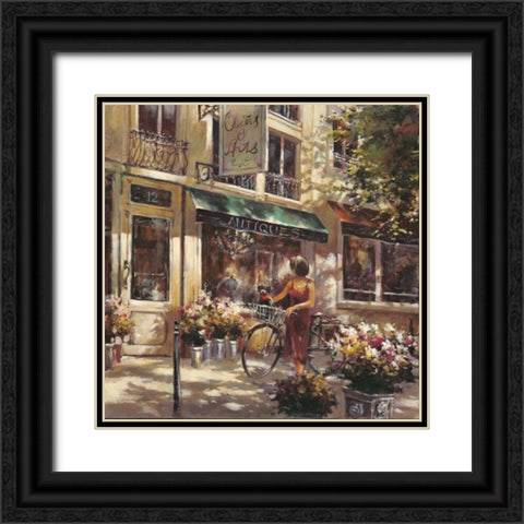 Objets DArts Black Ornate Wood Framed Art Print with Double Matting by Heighton, Brent