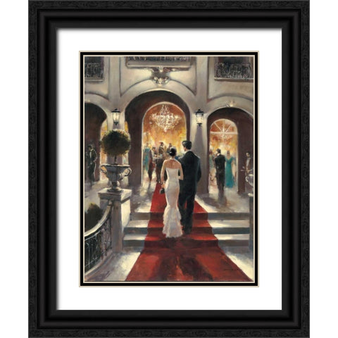 Gala Opening Black Ornate Wood Framed Art Print with Double Matting by Heighton, Brent