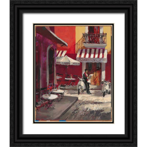 The Good Life Black Ornate Wood Framed Art Print with Double Matting by Heighton, Brent