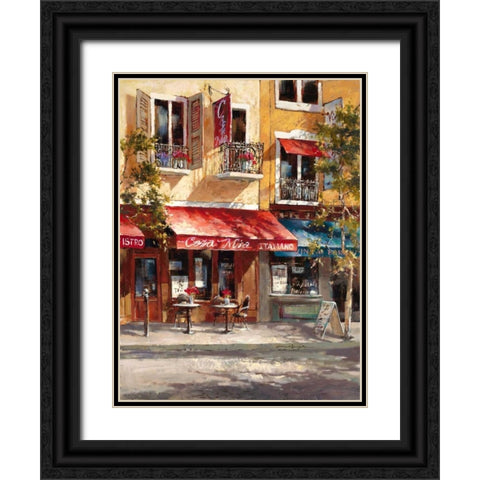 Casa Mia Italiano Black Ornate Wood Framed Art Print with Double Matting by Heighton, Brent