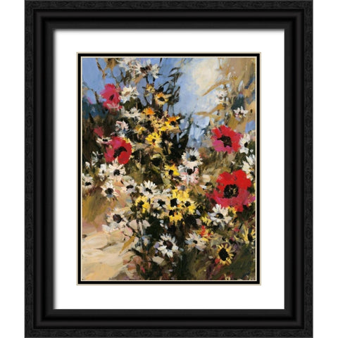 Abundant Garden Black Ornate Wood Framed Art Print with Double Matting by Heighton, Brent