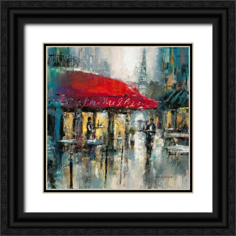 Paris Modern 2 Black Ornate Wood Framed Art Print with Double Matting by Heighton, Brent