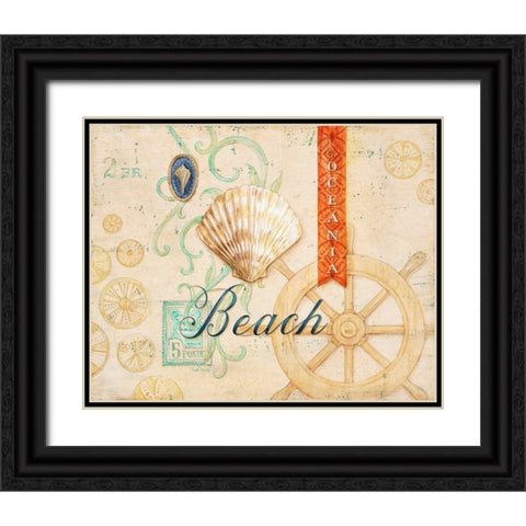Beach Oceania  Black Ornate Wood Framed Art Print with Double Matting by Staehling, Angela
