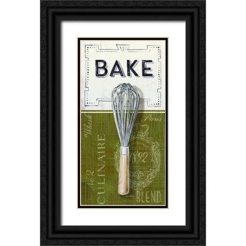 Gourmet Baking Black Ornate Wood Framed Art Print with Double Matting by Staehling, Angela