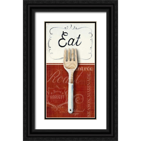 Gourmet Eatery Black Ornate Wood Framed Art Print with Double Matting by Staehling, Angela
