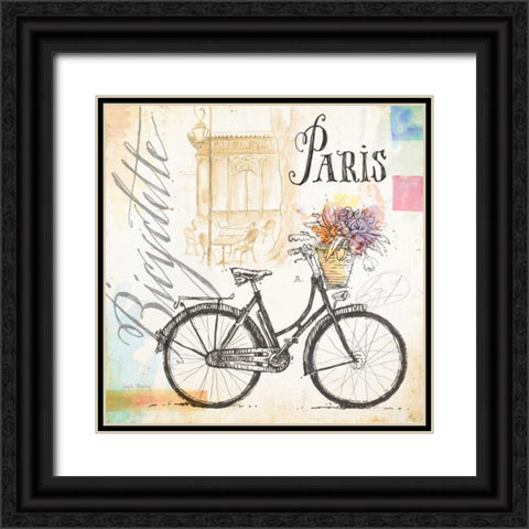 Arc de Truimphe Sketchbook Black Ornate Wood Framed Art Print with Double Matting by Staehling, Angela