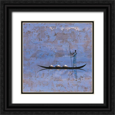 Open Voyage Black Ornate Wood Framed Art Print with Double Matting by Rauscher, Michel