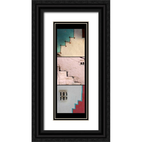 Vertical Steps Black Ornate Wood Framed Art Print with Double Matting by Rauscher, Michel
