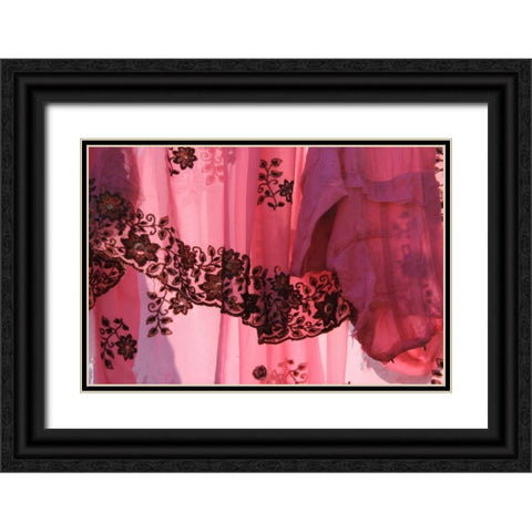 Global Pinks 2 Black Ornate Wood Framed Art Print with Double Matting by Rauscher, Michel