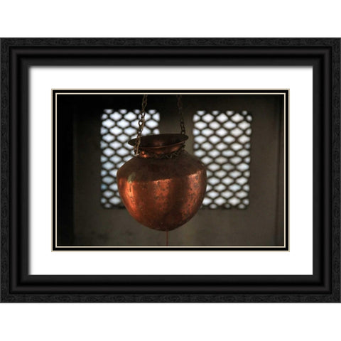 Global Vessel 2 Black Ornate Wood Framed Art Print with Double Matting by Rauscher, Michel