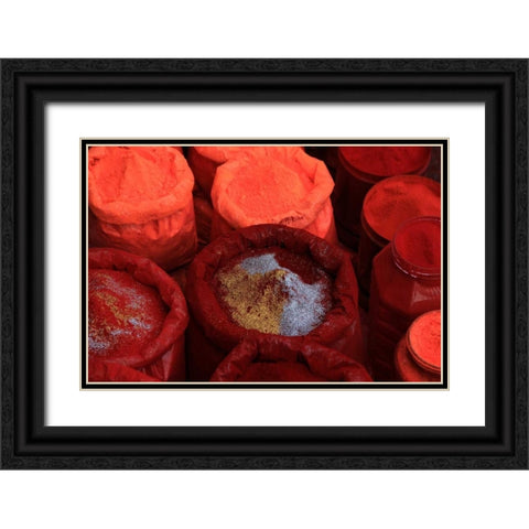 Global Spice 3 Black Ornate Wood Framed Art Print with Double Matting by Rauscher, Michel