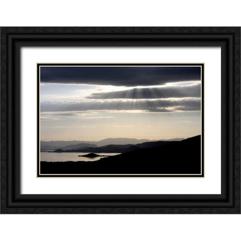 Moonlight Enchantment 1 Black Ornate Wood Framed Art Print with Double Matting by Rauscher, Michel