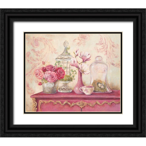 Garden Story Black Ornate Wood Framed Art Print with Double Matting by Ferri, Stefania