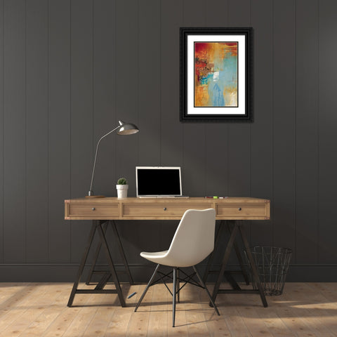 Aqua Illusion 2 Black Ornate Wood Framed Art Print with Double Matting by Villarreal Villarreal, Gabriela