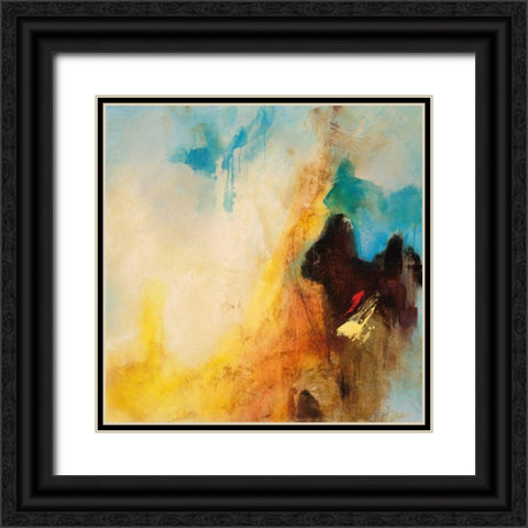 Serena Series 2 Black Ornate Wood Framed Art Print with Double Matting by Villarreal Villarreal, Gabriela