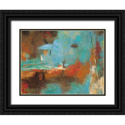 Seaside Rhythm 1 Black Ornate Wood Framed Art Print with Double Matting by Villarreal Villarreal, Gabriela