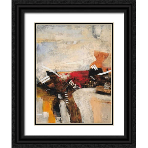 Autumn Rhythm 1 Black Ornate Wood Framed Art Print with Double Matting by Villarreal Villarreal, Gabriela