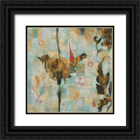 Aviary Purch Black Ornate Wood Framed Art Print with Double Matting by Villarreal Villarreal, Gabriela