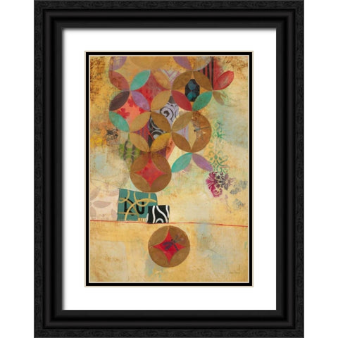 Modern Abstraction 2 Black Ornate Wood Framed Art Print with Double Matting by Villarreal Villarreal, Gabriela