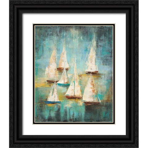 Sail Away 1 Black Ornate Wood Framed Art Print with Double Matting by Villarreal