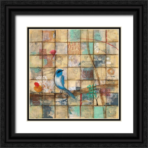 Bluebird Summer Black Ornate Wood Framed Art Print with Double Matting by Villarreal Villarreal, Gabriela