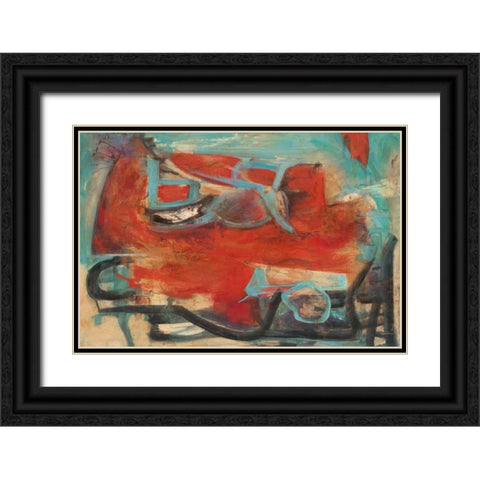 Inspiracion Black Ornate Wood Framed Art Print with Double Matting by Villarreal Villarreal, Gabriela