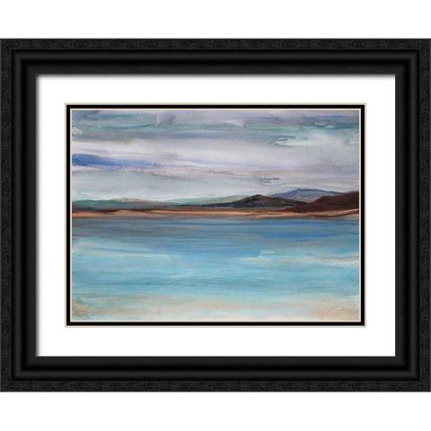 West Coast Black Ornate Wood Framed Art Print with Double Matting by Gold, Lora