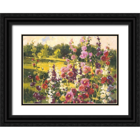 Garden Meadow Black Ornate Wood Framed Art Print with Double Matting by Grant, Kay