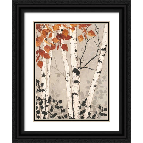 Birch Tapestry  Black Ornate Wood Framed Art Print with Double Matting by Pluch, Melissa