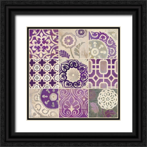 Mosaic Melody Black Ornate Wood Framed Art Print with Double Matting by Smith, Hope