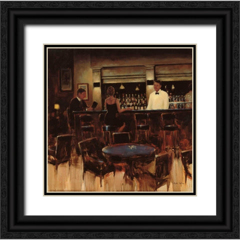 Night Cap Black Ornate Wood Framed Art Print with Double Matting by Sullivan, Myles