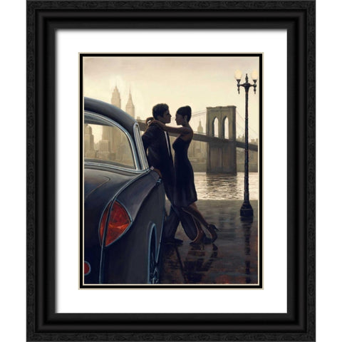 Urban Moments Black Ornate Wood Framed Art Print with Double Matting by Sullivan, Miles