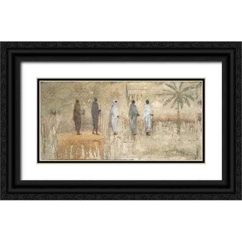 Miraj Procession Black Ornate Wood Framed Art Print with Double Matting by Sullivan, Myles