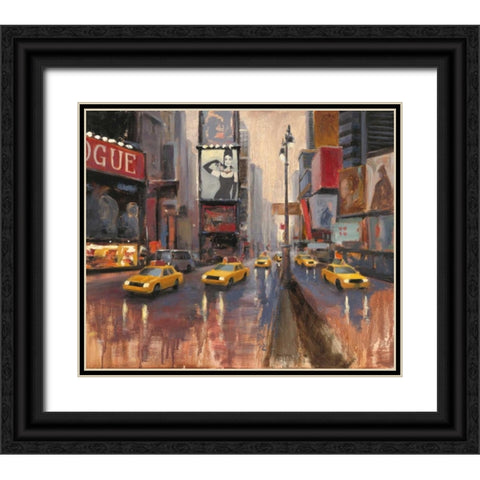 Urban Lady Black Ornate Wood Framed Art Print with Double Matting by Sullivan, Myles