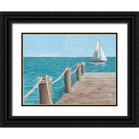 Escape and Let Go Black Ornate Wood Framed Art Print with Double Matting by Sullivan, Myles