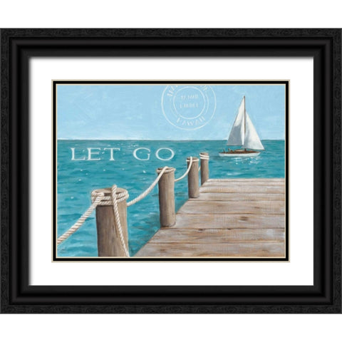 Escape and Let Go Black Ornate Wood Framed Art Print with Double Matting by Sullivan, Myles
