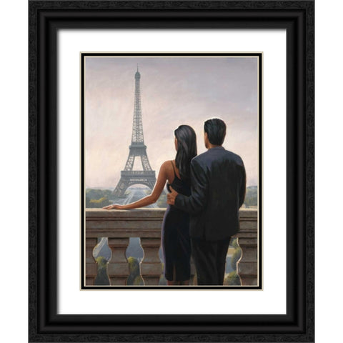 Big City Rendezvous Black Ornate Wood Framed Art Print with Double Matting by Sullivan, Myles