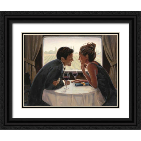 Anniversary Snapshot Black Ornate Wood Framed Art Print with Double Matting by Sullivan, Myles