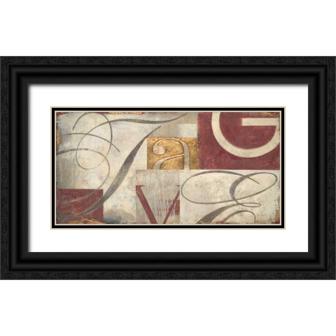 Typographers original Black Ornate Wood Framed Art Print with Double Matting by Sullivan, Myles