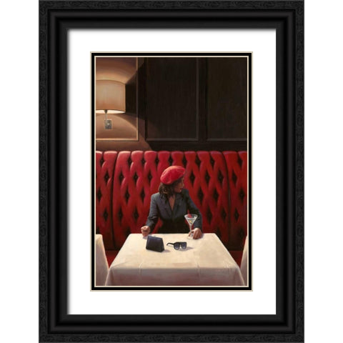 A Chance Encounter 1 Black Ornate Wood Framed Art Print with Double Matting by Sullivan, Myles